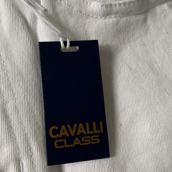 ❤️❤️❤️Class Cavalli Slightly Wide Leg cropped flare white jeans size 29 US❤️❤️❤️ - Picture 10 of 11